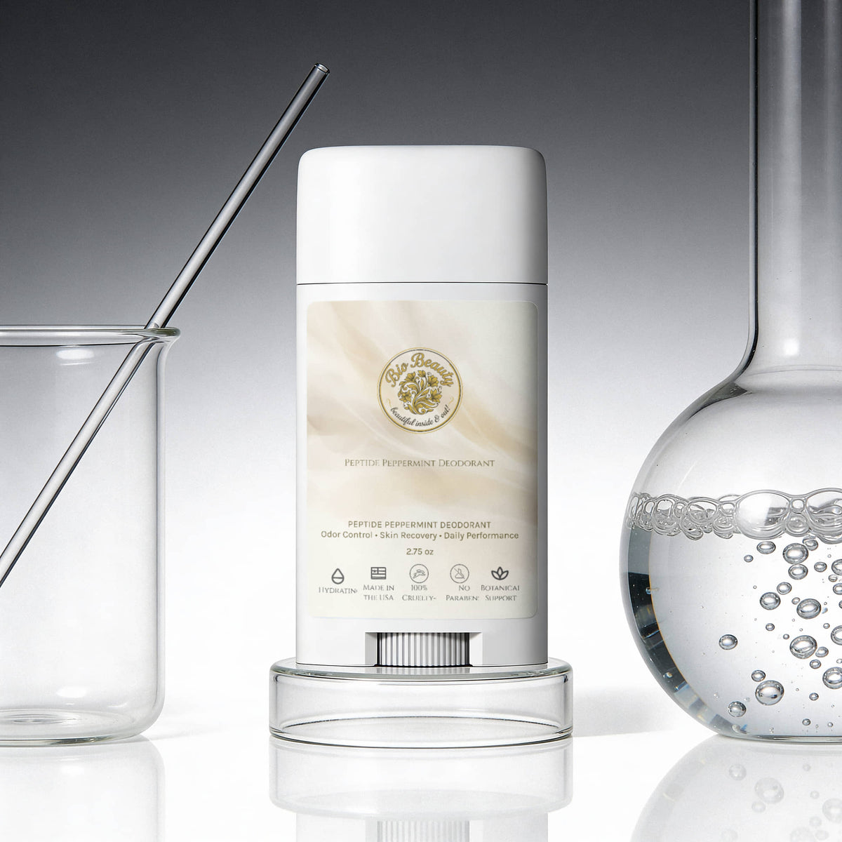 2 Pack Peptide Peppermint Deodorant
